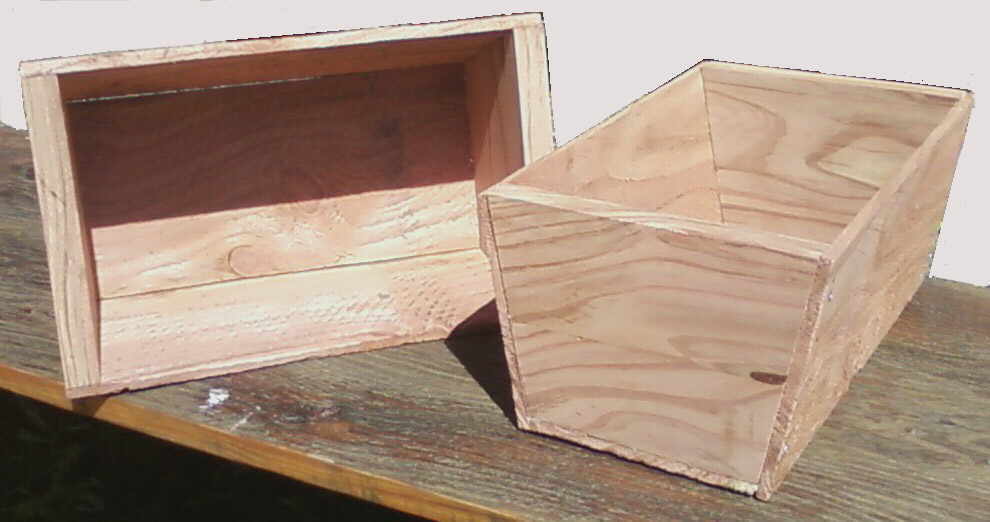 These flower boxes, made from cedar, will last for years!