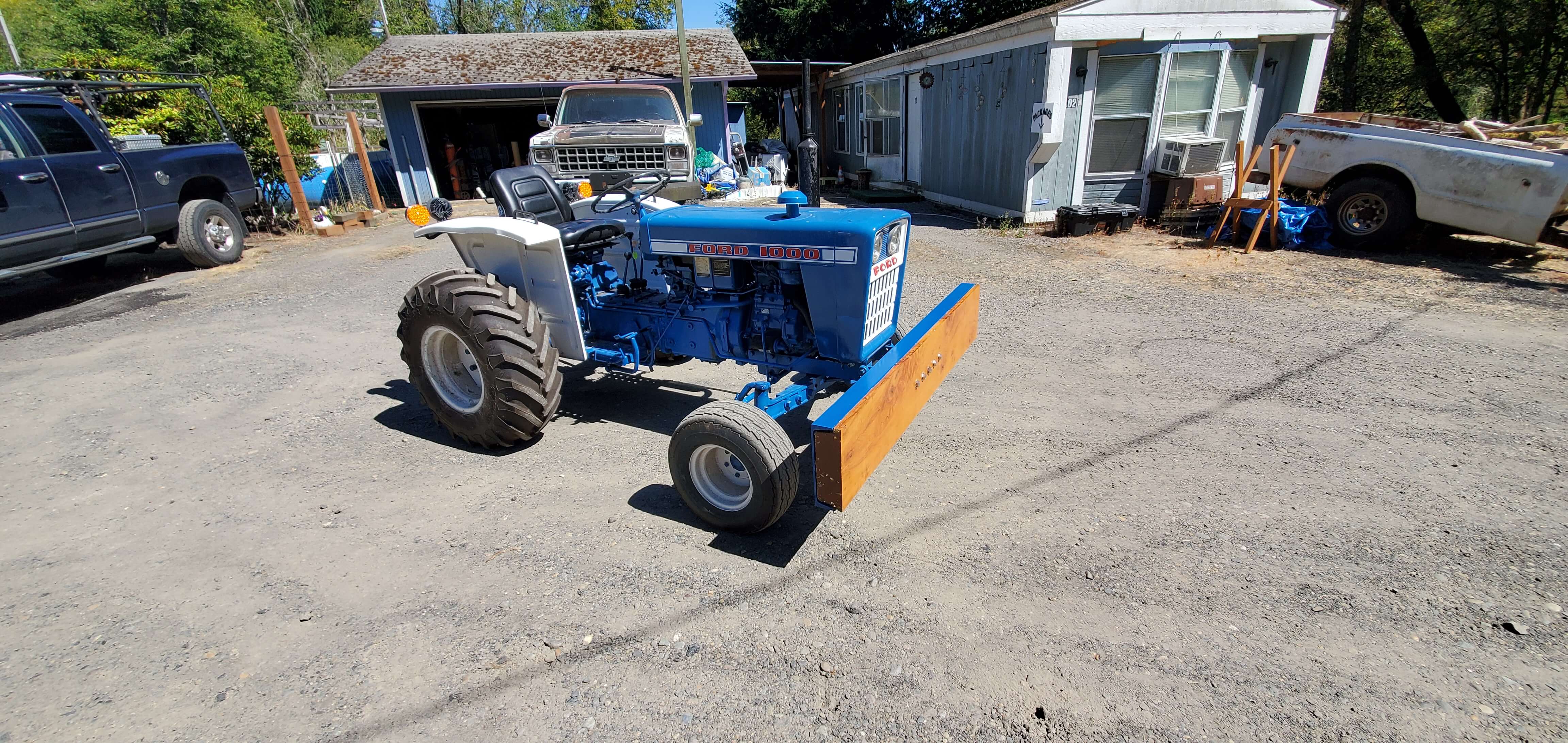 Maple beam as Ford tractor bumper